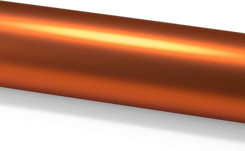 12"x60" (1FTx5FT) PET Romance Chrome Lava Orange Vinyl Wrap Auto Car Sticker Decal Film Sheet Bubble Free Air Release Technology with Tool Kit in Saudi Arabia