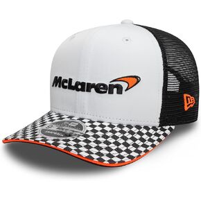 قبعة New Era 9Fifty McLaren Racing ذات مربعات بيضاء - M/L in Kuwait
