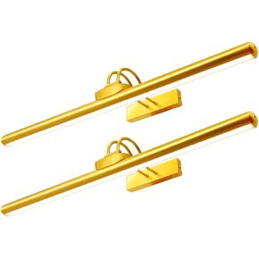 26" Wireless Picture Lights, Rechargeable Battery Art Display Light with Remote Control, Dimmable/Timer Off Dartboard Light, 3 Lighting Modes Full Metal Painting Display Lights(Black-1 Pack) in Kuwait