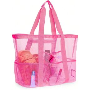 حقائب شاطئ شبكية، حقيبة كبيرة مقاومة للماء والرمل لأساسيات عطلة الشاطئ للسفر وإكسسوارات الصيف in Kuwait