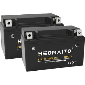 Battery YTZ10S-BS, 12V 8.6Ah, 10HR, 310 CCA, 6MFZ10 Rechargeable Maintenance Free SLA AGM Motorcycle Battery 1 Pack in Kuwait