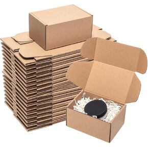 Shipping Boxes 6x4x3" 60 Pack - Brown Kraft Corrugated Cardboard Mailing Box for Small Business, Medium Literature Mailer Packaging Supplies in Kuwait
