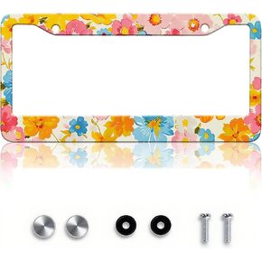 American Flag Metal License Plate Frame Aluminum Material Fits US/Canada 12x6 Inch Standard Plates Patriotic License Plate Frames Car Decorative Parts Car License Plate Frame in Kuwait