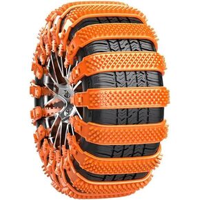 10 Pcs Snow Tire Chains for Seat 600 1957-1973, Adjustable Anti-Slip Tire Cable Ties for Snow & Mud, Reusable Portable Emergency Tire Straps for Winter,A Black in Saudi Arabia