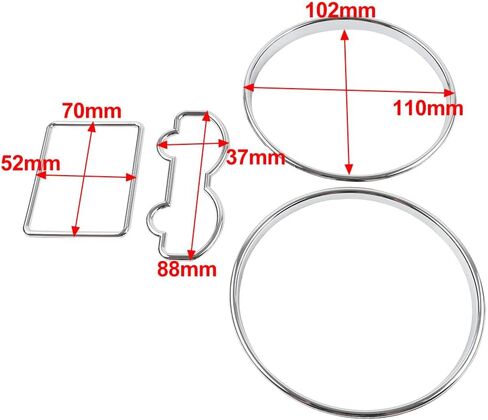 FSFY 4Pcs ABS Dash Gauge Accents Rings Trim Speedometer Gauge Dial Chrome For VW For Passat 3B/B5 1997-2001 in Saudi Arabia
