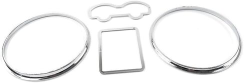FSFY 4Pcs ABS Dash Gauge Accents Rings Trim Speedometer Gauge Dial Chrome For VW For Passat 3B/B5 1997-2001 in Saudi Arabia