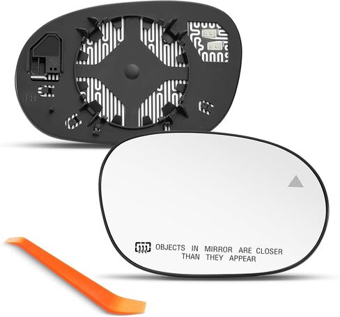 Compatible with 2008-2023 Dodge Challenger, Dodge Charger Driver Side Mirror, Left Side Mirrors with Backing Plate, Power Heated in Saudi Arabia