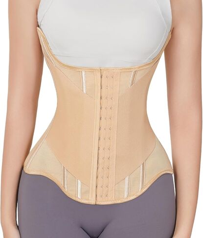 CATEMATE Women's Waist Trainer Corset Tummy Control Shapewear with Zipper & Adjustable Straps Waist Cincher Tank Top in Saudi Arabia