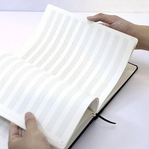 PETIOLA Professional Music Notebook – Lined Staff Paper Book for Musicians, Composers & Students – 100 pages, Premium Manuscript Paper for Songwriting & Music Theory in Saudi Arabia