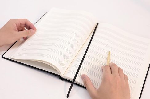 PETIOLA Professional Music Notebook – Lined Staff Paper Book for Musicians, Composers & Students – 100 pages, Premium Manuscript Paper for Songwriting & Music Theory in Saudi Arabia