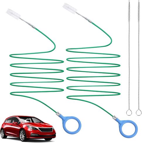 2 Sets Sunroof Drain Cleaning Tool, 78 Inch+118Inch Long Pipe Cleaner Roof Snake Tool for Car Cleaning, Tube Brush, Rain Gutter in Saudi Arabia