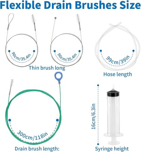 Auto Sunroof Drain Cleaning Tool, 118 Inch Long Flexible Tube Cleaning Brush, Drain Brush Pipe Cleaners for Car Sunroof Windshield Wiper Drain Hole in Kuwait