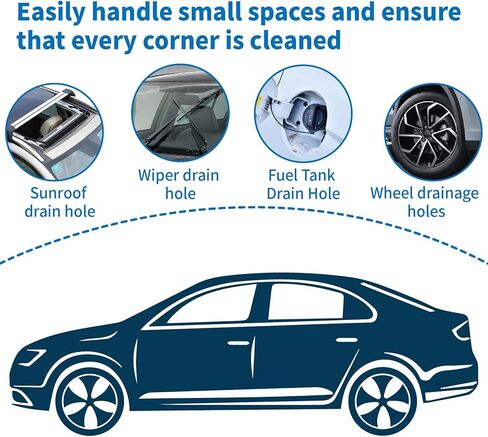 Auto Sunroof Drain Cleaning Tool, 118 Inch Long Flexible Tube Cleaning Brush, Drain Brush Pipe Cleaners for Car Sunroof Windshield Wiper Drain Hole in Kuwait