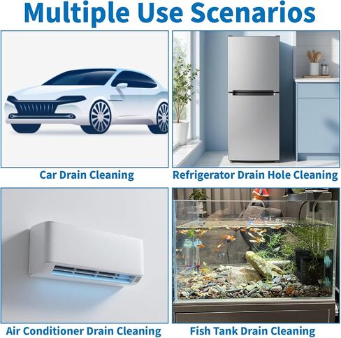 Auto Sunroof Drain Cleaning Tool, 118 Inch Long Flexible Tube Cleaning Brush, Drain Brush Pipe Cleaners for Car Sunroof Windshield Wiper Drain Hole in Kuwait