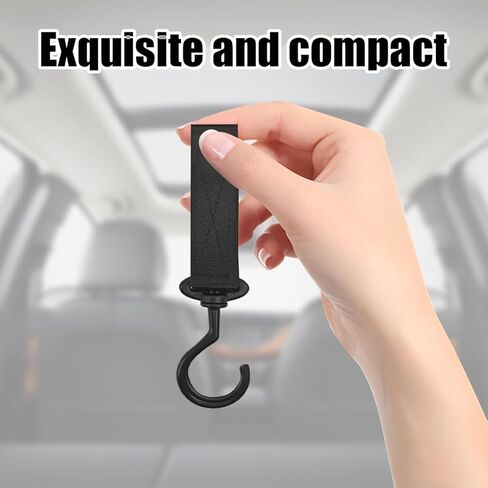 Car Headrest Hook, 4PCS 360° Rotation Vehicle Seat Back Hanger for Handbag Purse Clothes, Multipurpose Automotive Storage Organizer Accessories, Universal for SUV, Truck, RV in Saudi Arabia