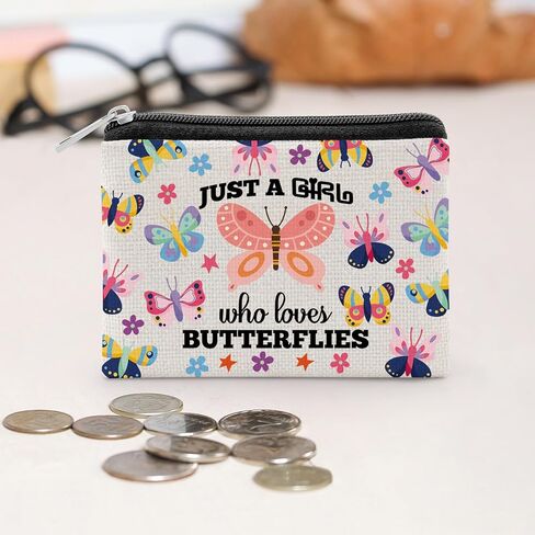 Butterfly Gifts for Women Butterfly Lover Gifts for Women Coin Purse Butterflies Inspirational Christmas Gift for Friends Mom Sister Female Coworker Butterflies Themed Gift Birthday Coin Wallet in Saudi Arabia