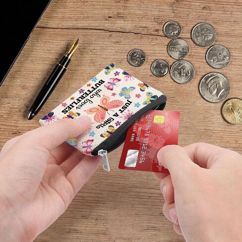 Butterfly Gifts for Women Butterfly Lover Gifts for Women Coin Purse Butterflies Inspirational Christmas Gift for Friends Mom Sister Female Coworker Butterflies Themed Gift Birthday Coin Wallet in Saudi Arabia