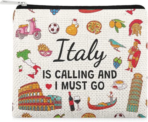 Italy Travel Gift Small Coin Purse Italy Lover Themed Gifts for Traveller Women Friends Cute Coin Pouch Italian Travel Trip Essentials Souvenir Italian Trip Gifts for Women Party Favors in Saudi Arabia
