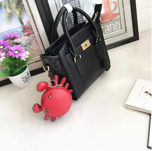 Leheybia 1 قطعة محفظة سرطان البحر عملة محفظة سرطان البحر الحيوان الكرتون تغيير الحقيبة لطيف محفظة جلدية الجدة عملة محفظة مضحك عملة محفظة للنساء (الأحمر) in Kuwait