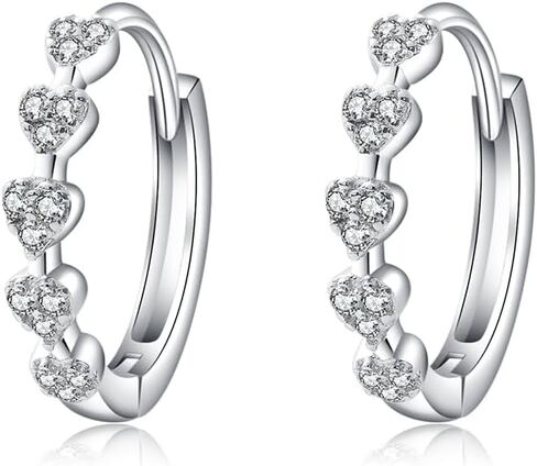 love earrings 999 foot silver needle ear buckle jewelry fashion women trendy party accessories. in Saudi Arabia