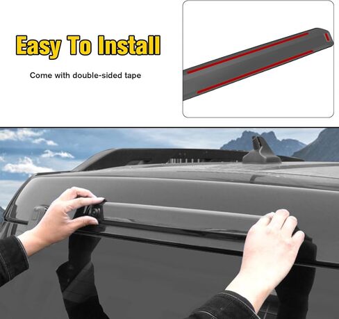 LED Third Brake Light Cover Trim for Ford Bronco Sport 2021-2025, Tail High Mount Stop Lights Guard Protector for Bronco Sport 2022 2023 2024 Exterior Accessories, Smoke Lens in Kuwait