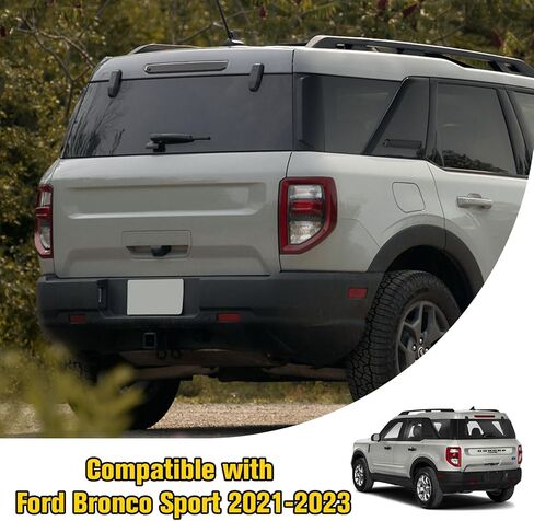 LED Third Brake Light Cover Trim for Ford Bronco Sport 2021-2025, Tail High Mount Stop Lights Guard Protector for Bronco Sport 2022 2023 2024 Exterior Accessories, Smoke Lens in Kuwait