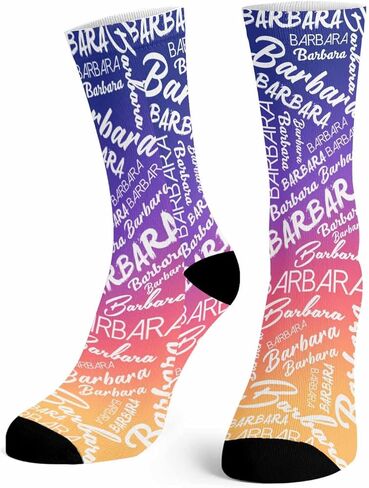 Artsadd Custom Name Socks for Men Women Personalized Novelty Funny Crew Socks Customized Dad Gifts for Fathers Day Birthday in Kuwait