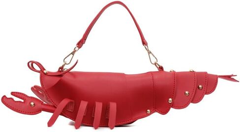 Cute 3D Lobster Shoulder Bag Crossbody Bag, Novelty Purse, Unique Animals Shaped Handbag for Women in Saudi Arabia