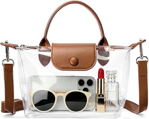 حقيبة شفافة لمناسبات الملاعب، حقائب كروس صغيرة شفافة للنساء لكأس العالم 2026، والحفلات الموسيقية، والأحداث الرياضية in Kuwait