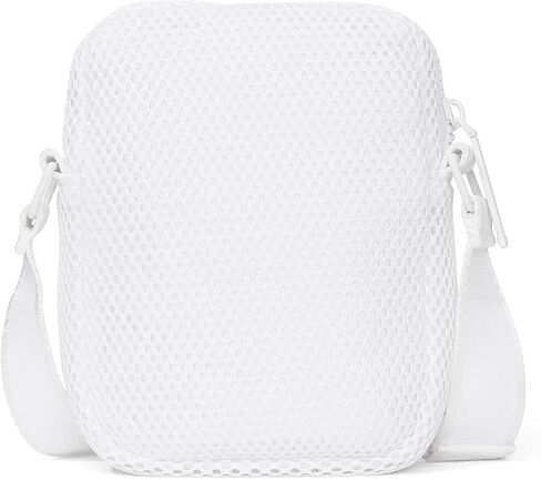 Victoria's Secret VSX Phone Sling Crossbody Bag White Lightweight Mesh Zip Pouch New in Saudi Arabia