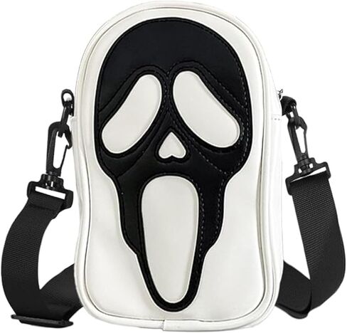 حقيبة Tapp Collections Scream Ghost Face PU Crossbody Goth Sling للرجال والنساء in Saudi Arabia