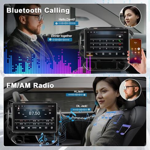 ترقية راديو ستيريو للسيارة لسيارة Chevy Colorado GMC Canyon 2015 2016 2017 2018، 11.5 بوصة Android 13 2+32GB CarPlay اللاسلكي وAndroid Auto/التحكم الصوتي/GPS/Bluetooth 5.0/WiFi/1080P الكاميرا الخلفية in Kuwait