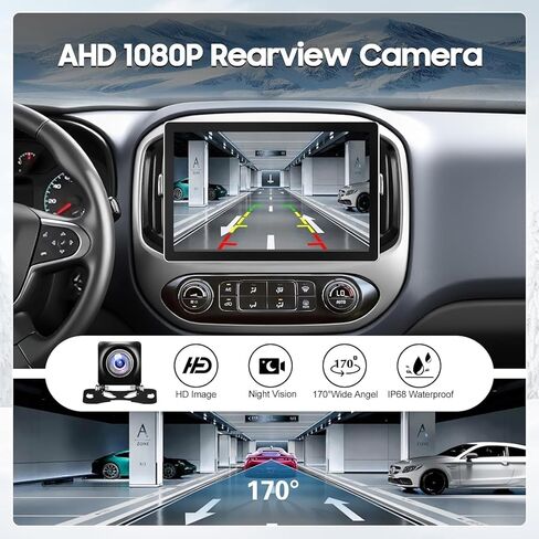 ترقية راديو ستيريو للسيارة لسيارة Chevy Colorado GMC Canyon 2015 2016 2017 2018، 11.5 بوصة Android 13 2+32GB CarPlay اللاسلكي وAndroid Auto/التحكم الصوتي/GPS/Bluetooth 5.0/WiFi/1080P الكاميرا الخلفية in Kuwait