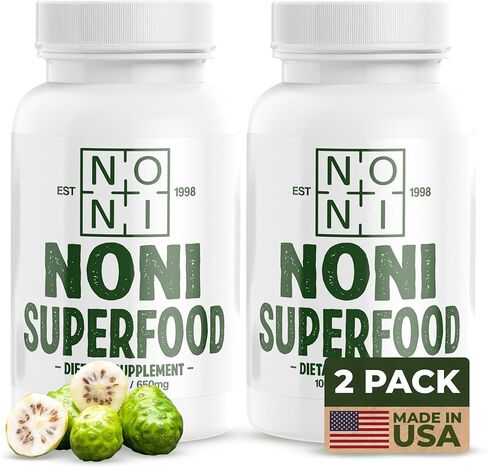 Healing Noni - 4-Pack 2600mg 400ct - 100% Pure Noni Fruit Powder Capsules in Saudi Arabia