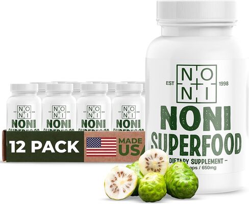 Healing Noni - 4-Pack 2600mg 400ct - 100% Pure Noni Fruit Powder Capsules in Saudi Arabia