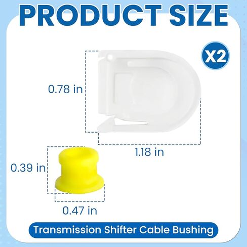 Transmission Shifter Cable Bushing Fits for Ford Edge (2015-2018), Fusion (2013-2016), Escape (2013-2019), Transit Connect (2013-2021), C-Max (2013-2018), Replace KV6Z-7K340-A, DG9Z-7S004-A in Saudi Arabia
