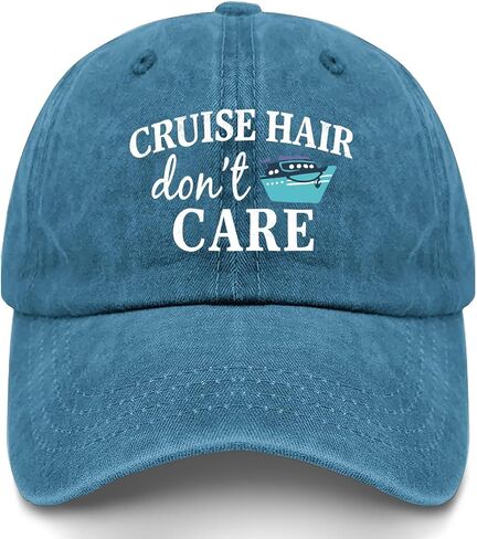 Cruise Hair Don’t Care Hats for Womens Stylish Washed Distressed Baseball Cap in Saudi Arabia