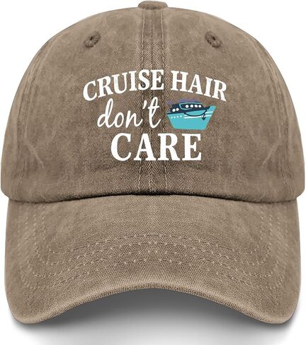 Cruise Hair Don’t Care Hats for Womens Stylish Washed Distressed Baseball Cap in Saudi Arabia