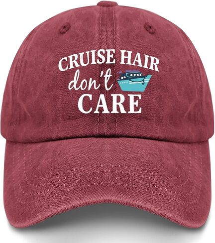 Cruise Hair Don’t Care Hats for Womens Stylish Washed Distressed Baseball Cap in Saudi Arabia