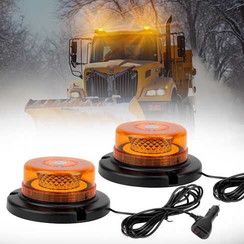 أضواء LED تحذير فلاش منارة لجرار شاحنة مركبة (العنبر، 2PCS) in Saudi Arabia