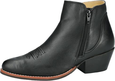 Smoky Mountain Western Boots Womens Emily Leather Ankle Black 6402 in Saudi Arabia