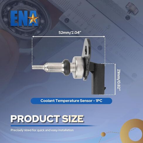 ENA Engine Coolant Temperature Sensor Compatible with Hyundai Kia Genesis Santa Fe Tucson Sonata Elantra Santa Cruz Kona Venue 1.6L 2.0L 2.5L 3.5L l4 V6 2020 2021 2022 2023 2024 2025 Replaces TX337 in Saudi Arabia