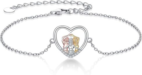 WINNICACA Sister Gifts from Sister/Brother Sisters Bracelet for Women Sterling Silver Friendship Bracelets Birthday Graduation Gifts in Saudi Arabia