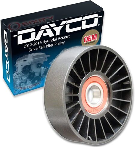 Dayco Drive Belt Idler Pulley compatible with Hyundai Accent 1.6L L4 2012-2019 in Saudi Arabia
