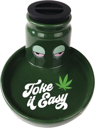 Streamline Imagined Ceramic Stashtray with Silicone Lid (Budtender) in Kuwait