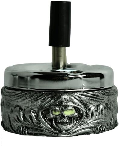 Glow in the Dark Spinning Ashtray - Skull and Crossbones in Saudi Arabia