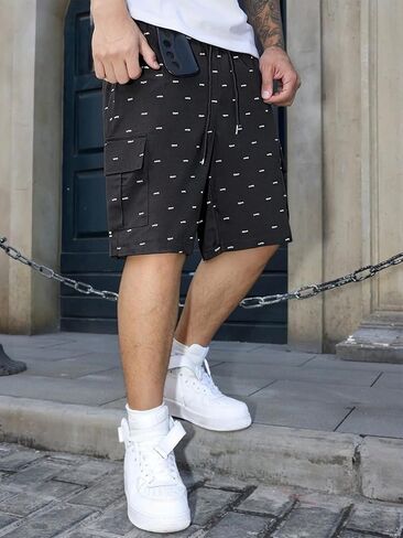 Men's Loose Machine Washable, 5-Point Casual Shorts - Breathable, Sporty Trendy Style for Daily, Street & Versatile Wear in Saudi Arabia