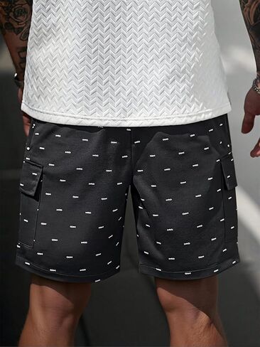 Men's Loose Machine Washable, 5-Point Casual Shorts - Breathable, Sporty Trendy Style for Daily, Street & Versatile Wear in Saudi Arabia