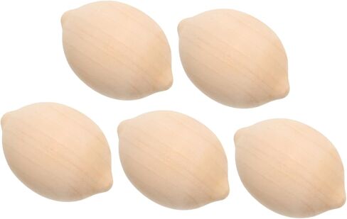 ARTIBETTER 5pcs Wooden Lemon Shape Model Painting Kit for Boys and Girls Natural Fruit Craft Supplies for Creative Play and Room Decoration in Saudi Arabia