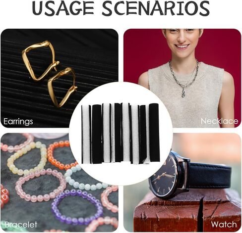 8 Pcs Velvet-lined Jewelry Tray Organizer for Drawer Adjustable Holder with Sponge Padding for Earring, Ring, Bracelet, Necklace, Brooch Storage in Saudi Arabia